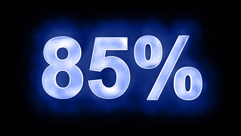 85%