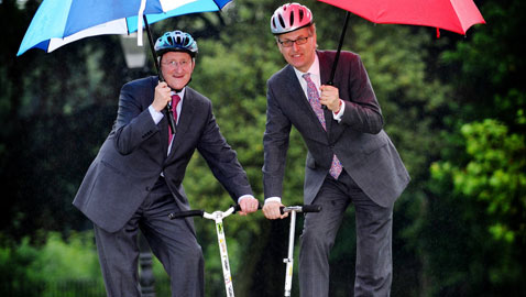 Chris White of Hinckley & Rugby and Mark Robinson of Market Harborough