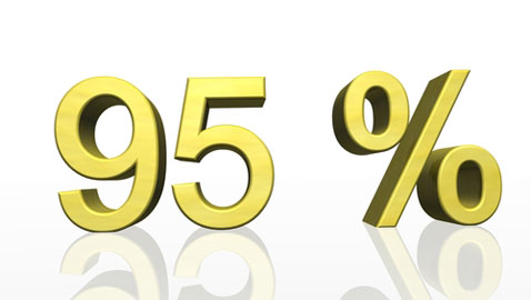 95%