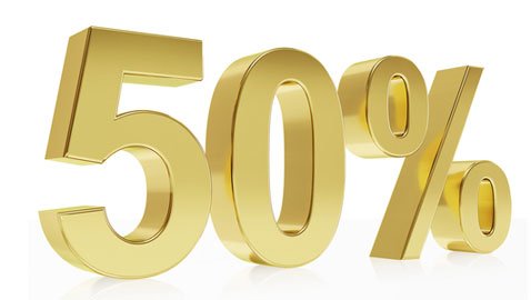 50%