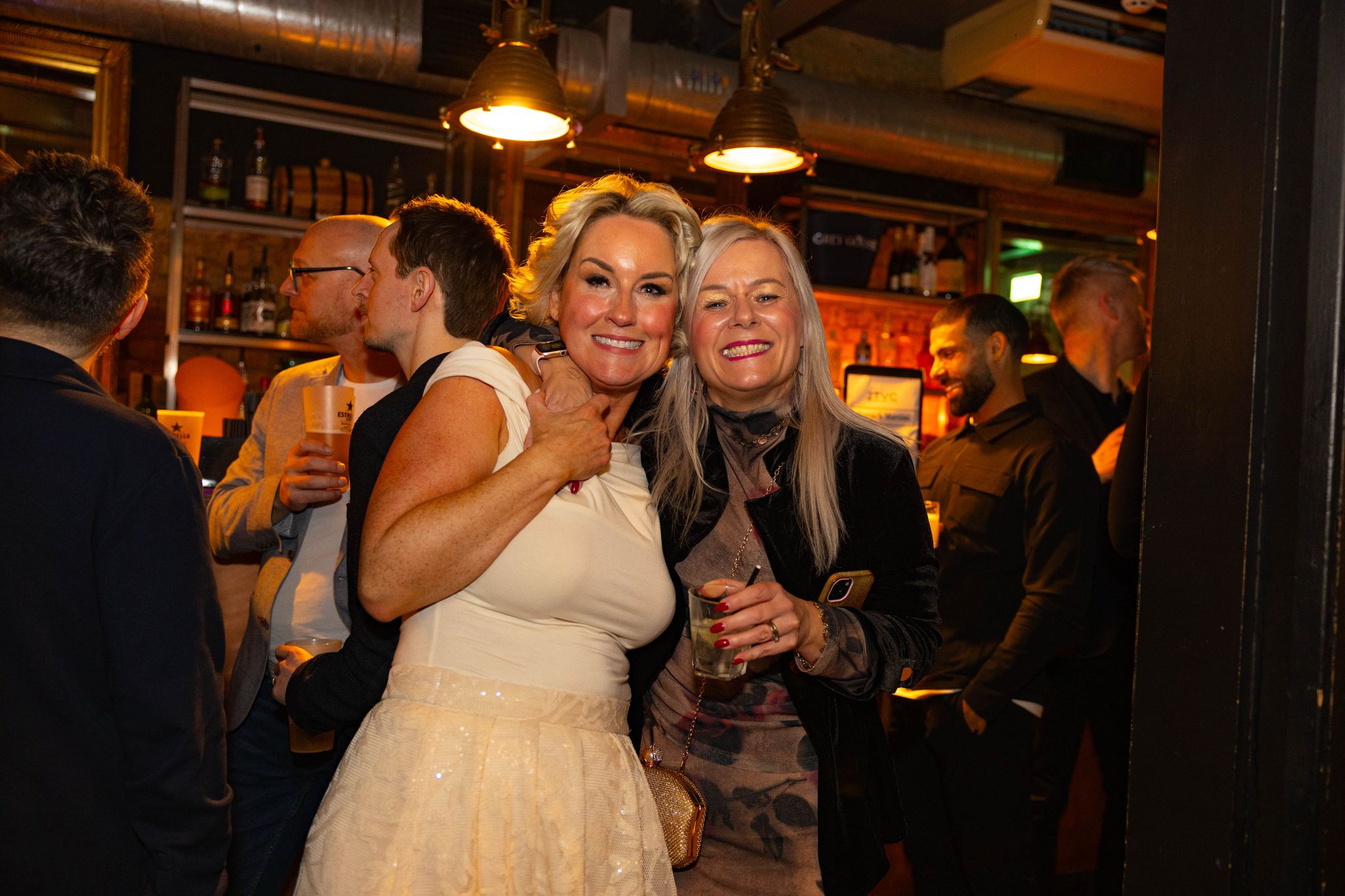 LendInvest's Paula Mercer and Pam Brown make the most of being at The Varsity Club Bar.