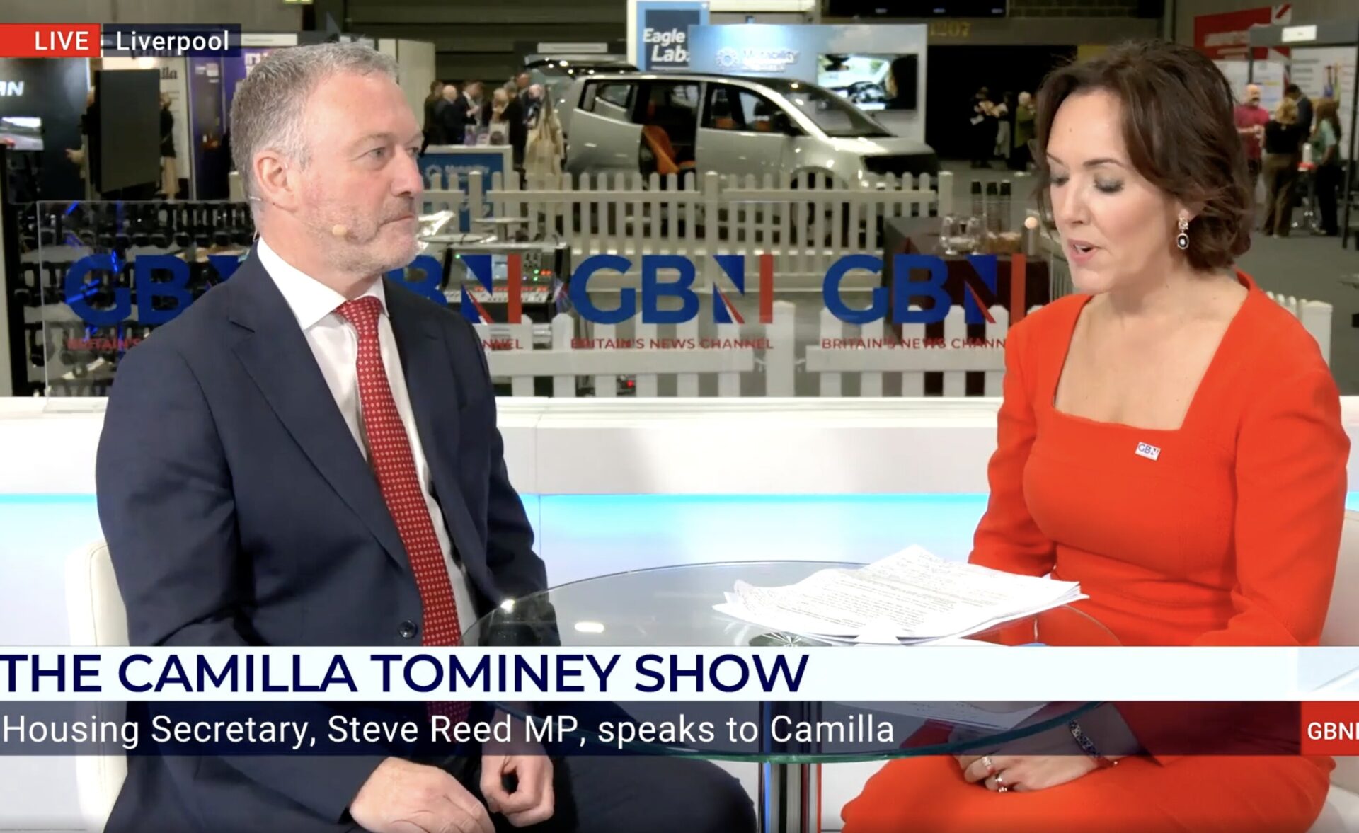 Steve Reed Camilla Tominey GB News