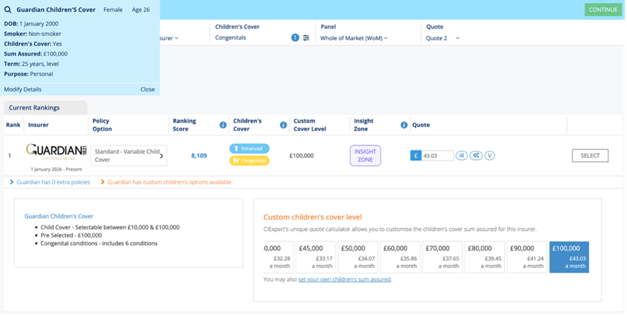 Guardian Customisation tool