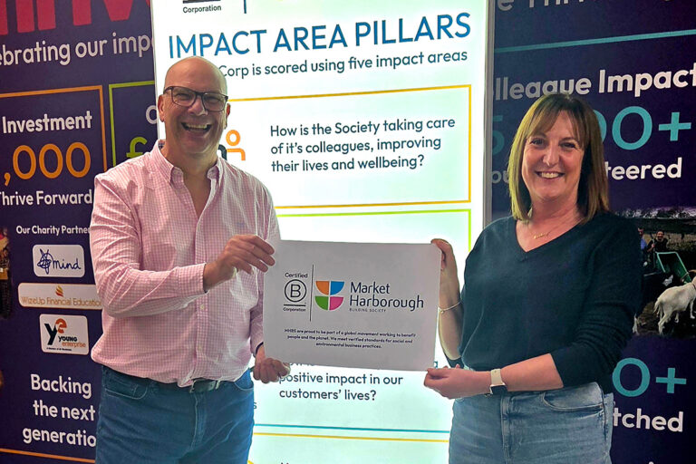 Market Harborough gains B Corp certification in boost to specialist lending credentials