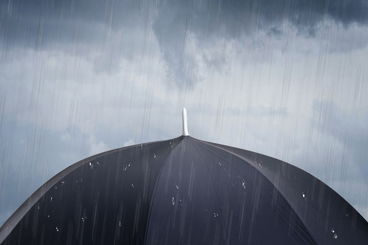 umbrella storm rain
