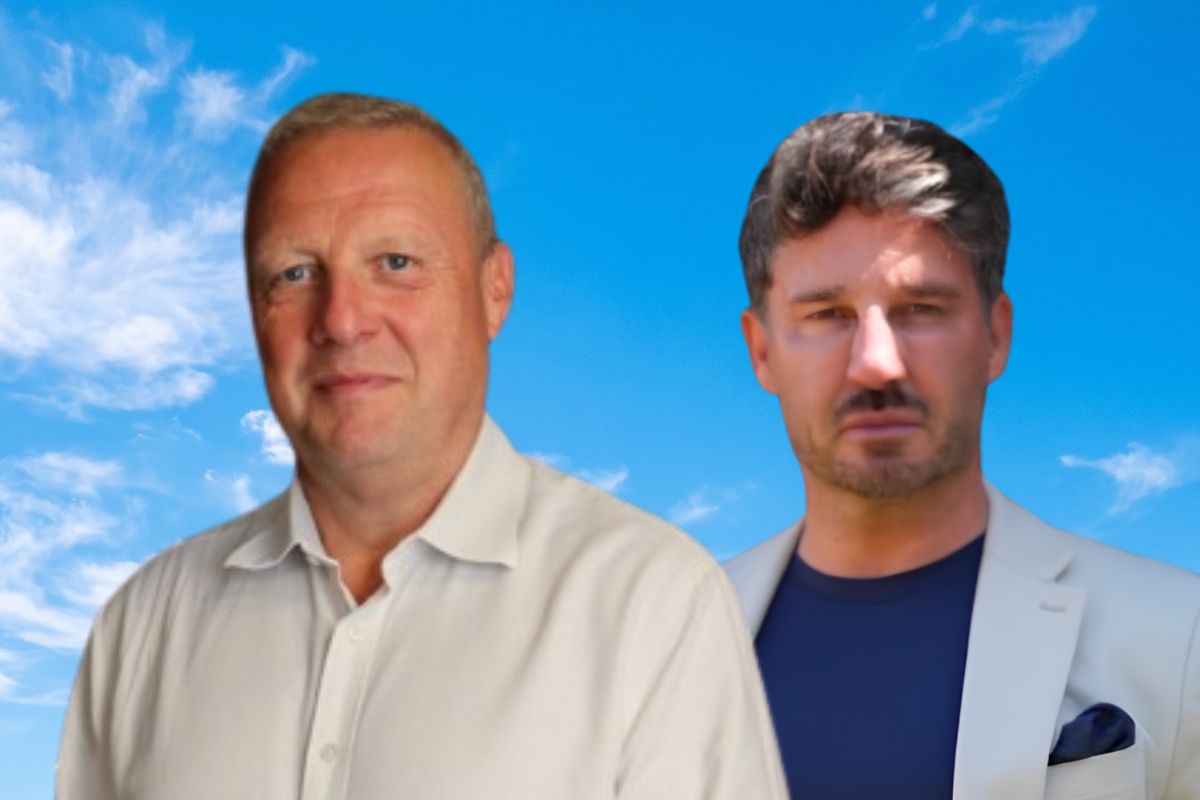 Danny Belton, TMG and Ross Gandy, Head of Sales at Bluecroft Finance